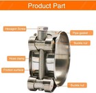 Stainless Steel Exhaust Band Clamp  48-51mm  Motorcycle And Automotive