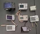 Mixed Lot Of 8 Digital Cameras Canon Nikon  Olympus  Gopro For Parts repair