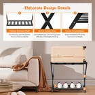 Folding Luggage Suitcase Rack Bamboo Foldable Hotel Shelf Stand For Travel home