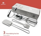 Rotary Egg Beater 12   Stainless Steel Baking Set