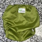 Wolbybug Olive Green Reusable Cloth Diaper Waterproof Cover Snap One Size