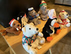 1998 Coca Cola Bean Bag Plush Lot Of 7  Bears  Seals  Walrus  Orca  Penguin Nwts