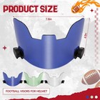 3-pack Youth   Adult Football Helmet Visor Eye Protection With Cleaning Wipes