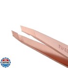 Tweezerman Rose Gold Petite Point And Slant Tweezer Set With Travel Case