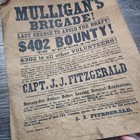 Civil War Battlefield Map Reward   Recruiting Posters Historical Documents C1961