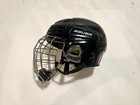 Bauer Reakt 200 Ice Hockey Helmet Combo Size Medium Black 