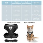 Anti-escape Reflective Cat Harness  Leash Set Breathable Mesh Adjustable Pet