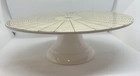 John Derian 12  Cake Stand Halloween Plate- Spider   Web Nwt