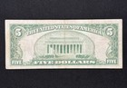 1929  5 First National Bank Orange California Five Dollar Ca 8181 Currency Note