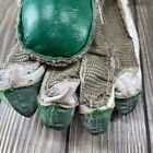 Vintage Cooper Hockey Gloves Mens Armadillo Thumb Green Rare Canada  read 