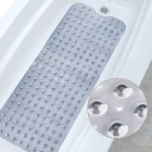 Non-slip Bath Tub Mat  40 X 16 inch Extra Long Antibacterial Bathroom Shower Mat