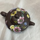 Mid-20th Century Imported Chinese Handmade Yixing Terracotta Clay Teapot Floral