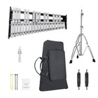 Professional 32 Note Glockenspiel And Xylophone Set With Stand   Accessories