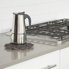 Gasar    Cast Iron Trivet  Metal Trivet  Victorian Design  Rubber Feet  8 Inches