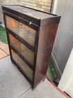 Three Section Barrister  Bookcase The Udell Works  Peck   Hills  For Restoration