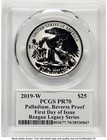 2019-w Palladium Eagle 1 Oz Rev Fdi Reagan Legacy Series Michael Reagan Pcgs   