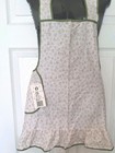 Vintage Hostess Bib Apron Cottagecore Ditzy Floral Print Country Cotton New