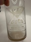 White And Gold Best Beer Etched Glass Pre-prohibition Claussen Brewing 3 5 Inch
