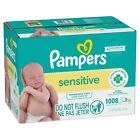 Pampers Sensitive Baby Wipes Unscented Skin-loving  12 Pack  1008 Total Count