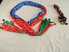  16 Wholesale Lot Tie-dye India Chiffon Scarf Shawl With Beads  30  X 90  16pcs