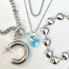 Chain Of Hearts Silver Bracelet