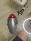 Logitech Trackman Marble Mouse T Bc21 Usb Wired Gray Red Ball Ergonomic Tested E