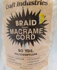 10mm Braid Macrame Cord - Polypropylene - 50 Yards Craft Industries Bright White