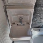 Tip-up Sink basin Foldaway White Basin Caravan motorhome - With Waste  cleo 