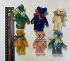 World Of Miniature Bears By Theresa Yang  499-lot 3  Mohair Bear 6 Pcs