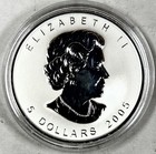 2005 Vj Day Privy Proof Maple Leaf  1oz Silver  Rare 7 000 Mint