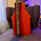 Vintage 1950   s Wooden Christmas Card Holder Santa Made In Japan Read