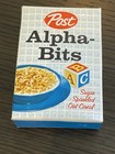 Vintage 1950   s Post Alpha-bits Cereal Single-serving Box  Unopened  Nos  Mint   