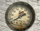 Vintage Binks Spray Systems Pressure Gauge Glass Face Chicago Usa Steampunk