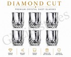 Set Of Six  6   1 7 Oz Tequila Shot Glasses Heavy Base Shot Glass  Crystal Glass