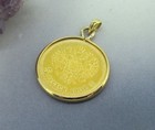 1902 Russia Empire 5 Rouble Gold Coin Pendant With 2mm Gold Bale