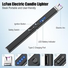 Lcfun 4-pack Usb  Lighter For Candle bbq  Windproof Plasma Arc