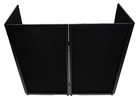 Rockville Rfxlb Black Portable Dj Facade 112  X 48  Steel Frame Booth bag scrim