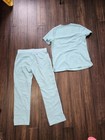 Figs Technical Collection Scrub Set Pants   Top Size Medium Blue