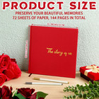 Hardcover Couples Scrapbook 144 Pages 8 7 X 8 7  Valentine Couples Photo Album S