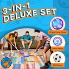 3-in-1 Indoor Hockey   Soccer Ball Set For Kids Ages 4-12 - Fun Game Toys