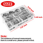 101pcs Adjustable Hose Clamps Worm Gear Stainless Steel Clamp Assortment Set
