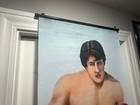 Rare Rocky Sylvester Stallone Scroll Banner Painting Huge 21x60 Vintage Poster