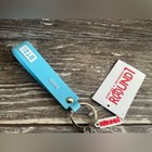 Bt21 Bts Keychain Round 1 Arcade Blue Character K-pop Rubber Wrist Strap New