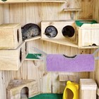  Cylindrical Hammock Nest Hamster Sleeping Pouch Warm Small Animals Bed Pet