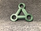Lacrosse 3-ball Display Stand 3d Printed Green Sparkle