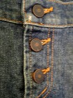 James Preserved Denim Frayed Jean Skirt Women s Size 30 Made In Usa 100  Cotton