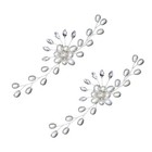 2pcs Bridal Pearls Crystals Shoe Clips Rhinestones Shoe Buckles Shoe Accessories
