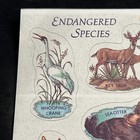 Vintage Hallmark Endangered Species Sticker Sheet - Rare