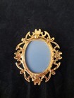 Vintage Brooch Pin Trio Of Muses Cameo Gold Tone