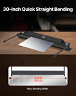Box And Pan Brake  30 In Sheet Metal Bending Brake  18-gauge Capacity  0-135 Deg